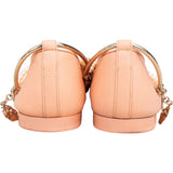 Chanel Lambskin Pearl Charm Strap Cap Toe Ballerina Flats (37,5)