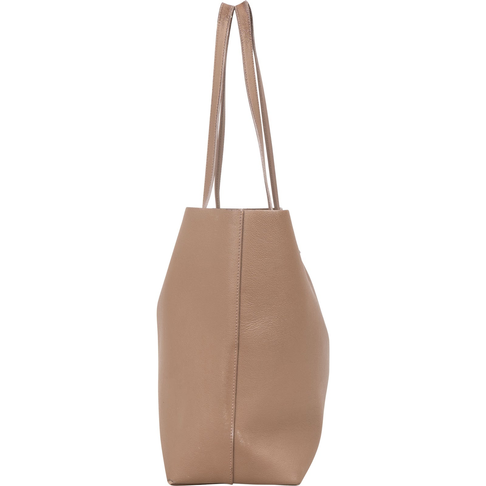 [🔄️B09 / F52] Saint Laurent Calfskin Leather Shopping Tote Handbag - vintageandkickz