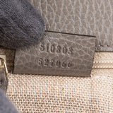 Gucci Grained Leather Interlocking GG Shoulder Crossbody Bag