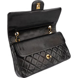 Chanel Quilted Lambskin 24K Gold Medium Double Flap Shoulder Bag