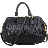 Miu Miu Matelassé Nappa Leather Bauletto Handbag