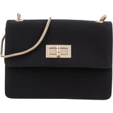 Chanel Black Grosgrain 2.55 Flap Mini Handbag