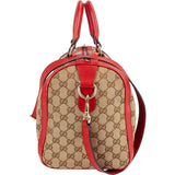 Gucci Monogram GG Canvas Vintage Web Boston Handbag