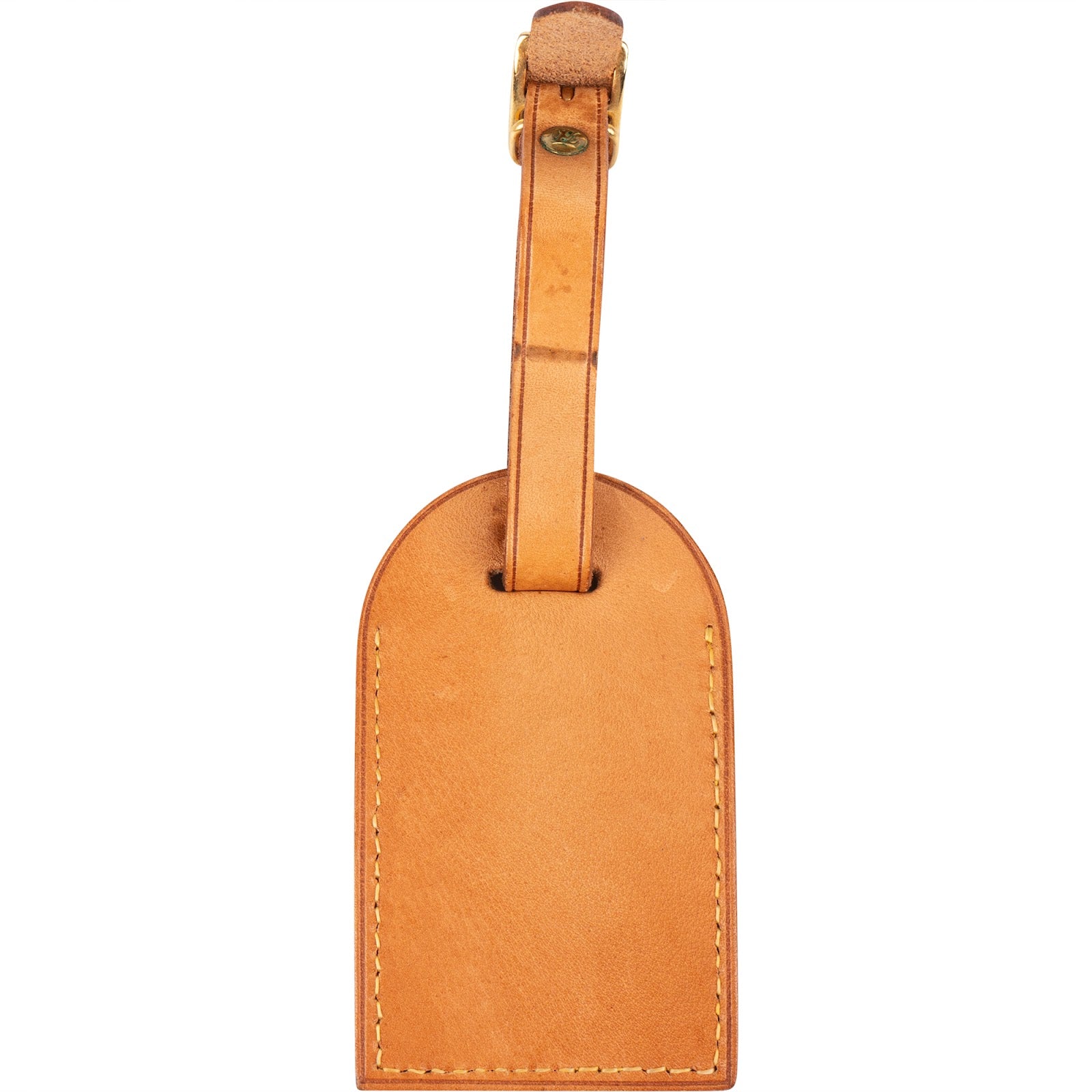 [🔄️B10 / F43] Louis Vuitton Vachetta Leather Luggage Tag - vintageandkickz