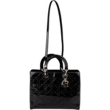 Christian Dior Quilted Patent Cannage Lady Dior Handbag