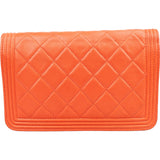Chanel Quilted Lambskin Boy Wallet on Chain Crossbody Bag