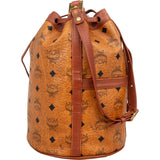 MCM Monogram Visetos Drawstring Bucket Crossbody Bag