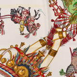 Hermès Caparaçons la France et de l'Inde Silk 90 Scarf Tuch