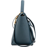 Celine Petrol Leather Grained Calfskin Belt Handbag