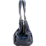 Coach Patent Leather Ergo Pleated Framed Satchel Shoulder Bag