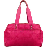 Coach Monogram Optic Signature Fabric Satchel Shoulder Bag