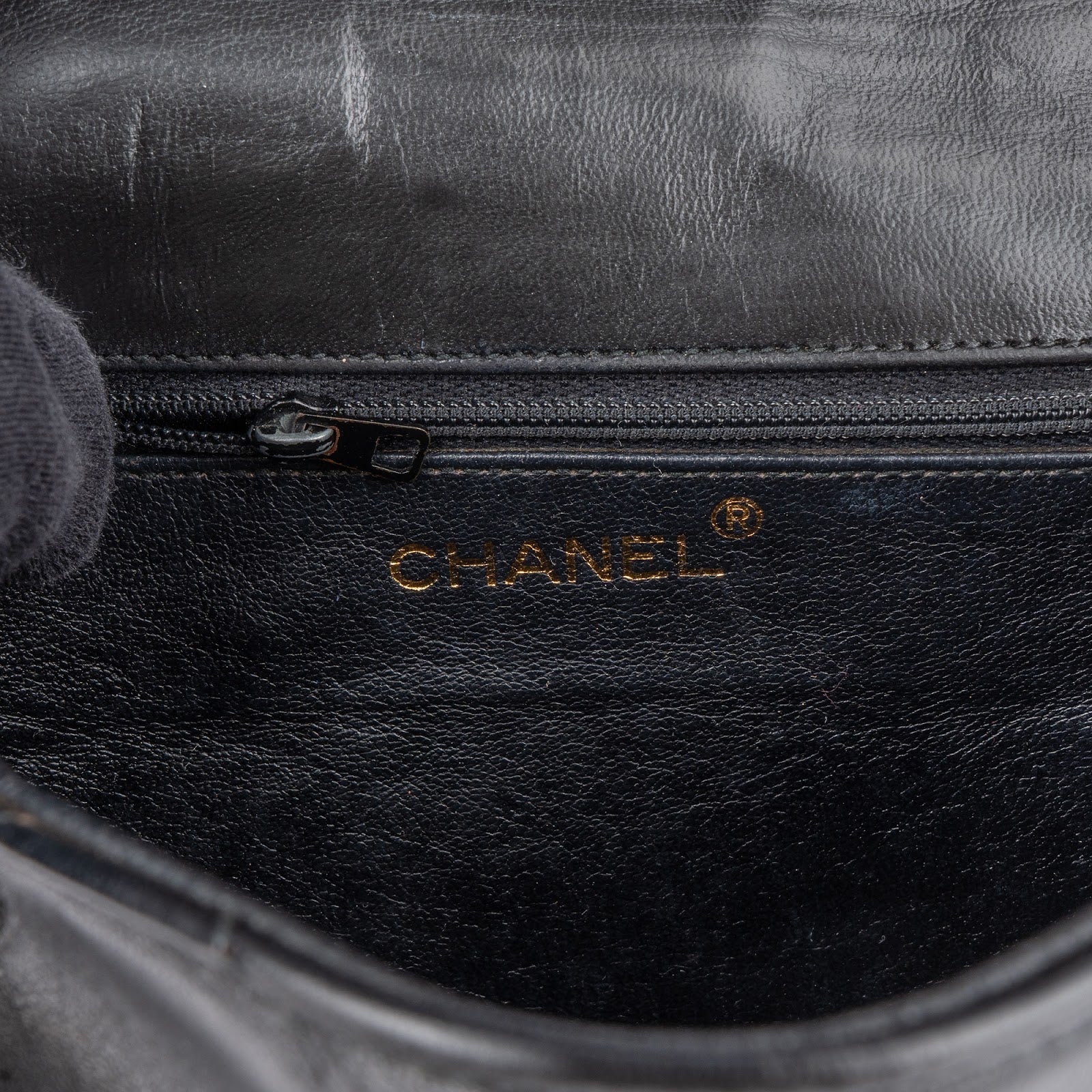 Chanel Stitching Lambskin CC Single Flap Crossbody Bag - vintageandkickz