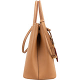 Prada Saffiano Cuir Leather Double Tote Handbag