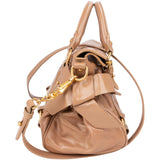 Miu Miu Vitello Lux Leather Bow Handbag