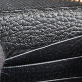 Gucci Pebbled Leather GG Zip Around Wallet