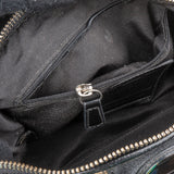 Coach Monogram Signature Black and Grey Stripe Demi Handbag