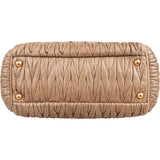 Miu Miu Matelassé Nappa Leather Bowler Hobo Handbag
