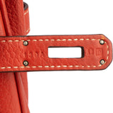 Hermès Pink Taurillon Clemence Birkin 35 Handbag Clay Red Bougainvillier