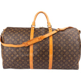 Louis Vuitton Monogram Canvas Keepall 60 Bandoulière Travel Bag