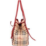 Burberry Nova-Check Monogram Haymarket Hobo Shoulder Bag