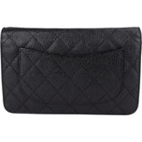 Chanel Quilted Caviar Leather Wallet On Chain Crossbody Bag
