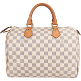 Louis Vuitton Monogram Damier Azur Canvas Speedy 30 Handbag