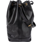 Louis Vuitton Noir Epi Leather Sac Noé Grande Shoulder Bag