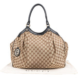 Gucci Monogram GG Canvas Big Sukey Tote Shoulder Bag
