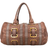 Bottega Veneta Intrecciato Leather Accordeon Handbag