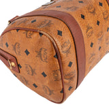 MCM Monogram Visetos Small Boston Handbag