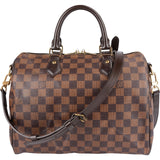 Louis Vuitton Monogram Damier Ebene Speedy 30 Bandoulière Handbag