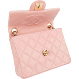 Chanel Quilted Lambskin 24K Gold Single Flap Crossbody Bag