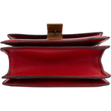 Celine Red Classic Boxcalf Leather Small Triomphe Crossbody Bag