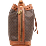 Celine Macadam Canvas Drawstring Bucket Shoulder Bag