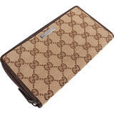 Gucci Monogram GG Canvas Zip Around Wallet