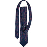 Hermès Skier Dot Pattern Silk Tie Krawatte