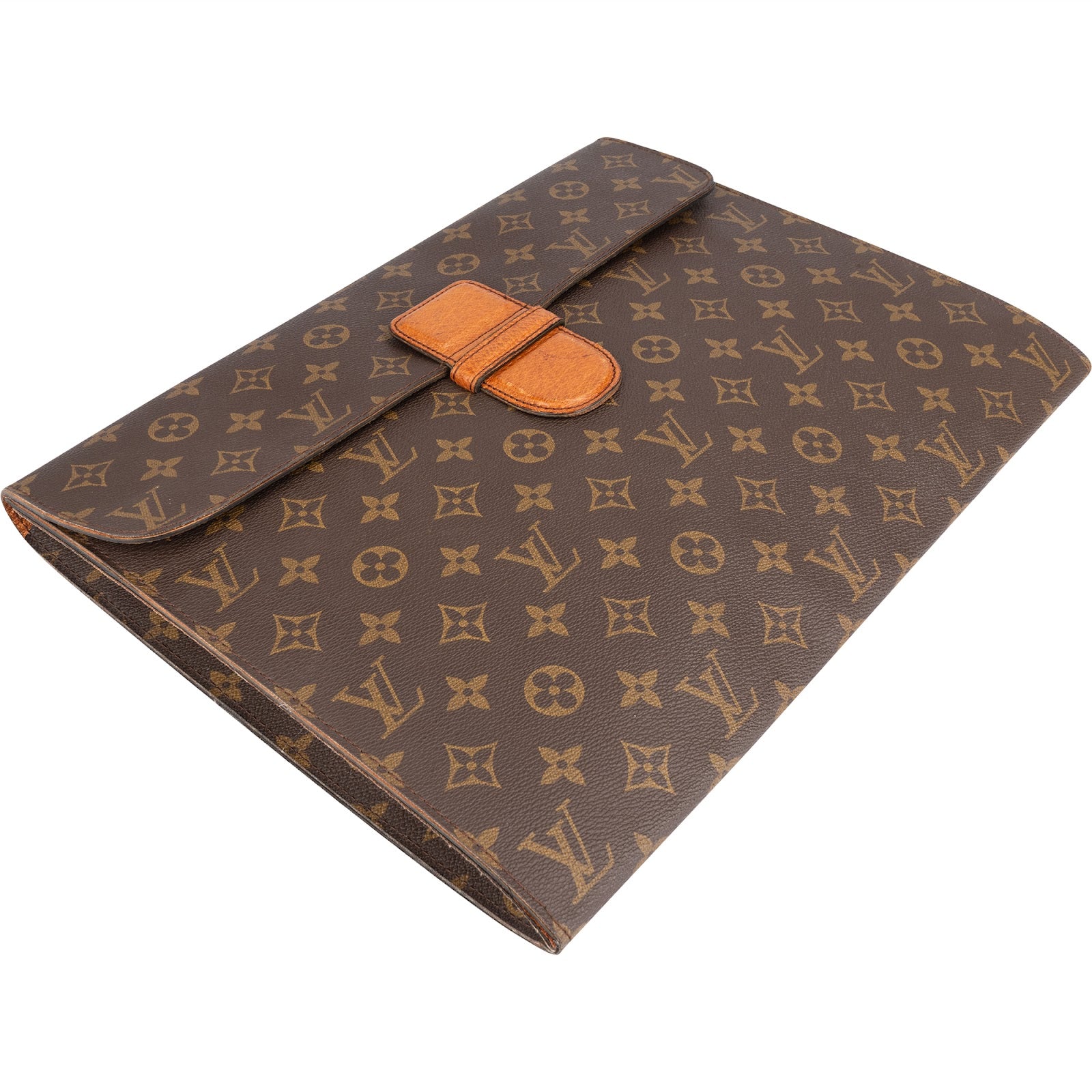 Louis Vuitton Monogram Canvas Porte-Documents Laptop Clutch xx maße - vintageandkickz