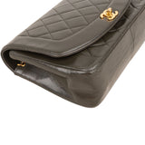 Chanel Quilted Lambskin 24K Gold Diana Single Flap Crossbody Bag