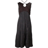 Louis Vuitton Sample Multicolor Dot & Striped Pattern Cross Bow Top Dress (XS)
