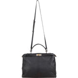 Fendi Black Calfskin Peekaboo Large Handbag