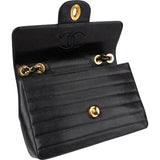 Chanel Horizontal Quilted Caviar Leather Jumbo 24K Gold Single Flap Crossbody Bag