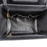 Chanel Black Caviar Leather 24K Gold CC Top Handle Vanity Case Handbag