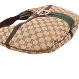 Gucci Monogram GG Canvas Britt Hobo Shoulder Bag