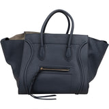 Céline Drummed Calfskin Phantom Handbag