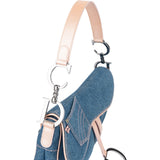 Dior Denim Saddle Shoulder Bag