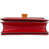 Céline Red Calfskin Classic Box Medium Crossbody Bag
