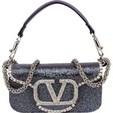 Valentino Garavani Crystal Embellished VLogo Signature Crossbody Handbag