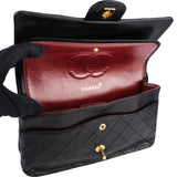 Chanel Quilted Lambskin 24K Gold Medium Double Flap Crossbody Bag