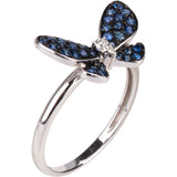 Diamond Butterfly 750 Gold Ring (#52)