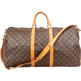 Louis Vuitton Monogram Canvas Keepall 55 Bandoulière Travel Bag